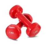 1kg Vinyl Dumbbell Pair | Non-Slip Coated Hand Weights | Fitness mart