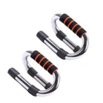 Fitness Push up Bar Stands Pushup Chest Bar Strong Chrome Steel Pushup Stands with Comfortable Foam Grip and Non-Slip Bars