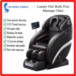Full Body Massage Recliner Zero Gravity Best Massage Chair Air Compressor Leg Massager, LCD Touch Function For Foot Spa Portable Track Massage Chair, Brass