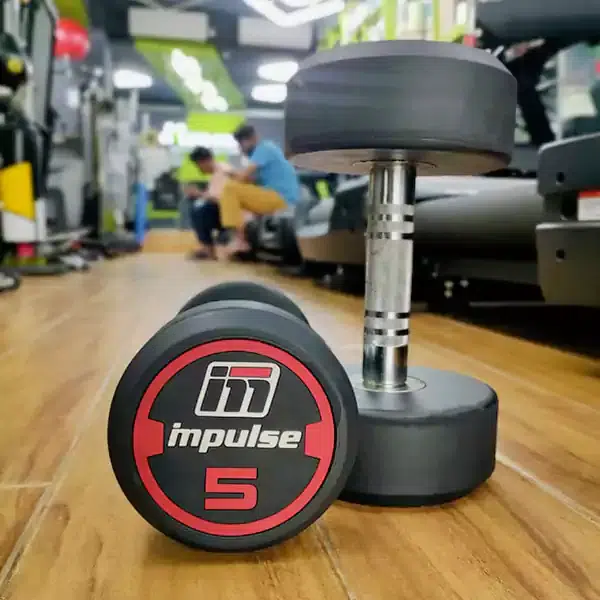 impulse-comfortable-rubber-fixed-dumbbell Impulse Comfortable Rubber Fixed Dumbbell - Image 1