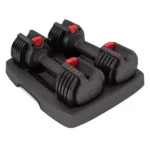 MND Quick Adjustable Dumbbell Set 25.5Lbs-1 Pair (Total 11.5kg) For Men and Women (C73B)