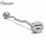 OEMMEBI Printed Steel Olympic EZ Curl Barbell