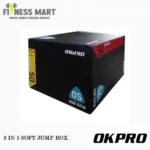 Okpro Fitness Plyometric Plyo Box PVC+EPE 3 in 1 Soft Jump Box
