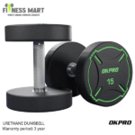 Okpro Free Weights Gym Equipment Fitness Exercise Urethane PU Round Dumbbell Set Full Set-390Kg