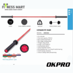 Okpro Gym Equipment Fitness 20kg Cerakote Weight Barbell Bar
