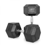 Professional Comfortable No Slip Coating Hex Dumbbell 40Kg-1 Pair