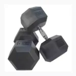 Professional Comfortable No Slip Coating Hex Dumbbell 45Kg-1 Pair