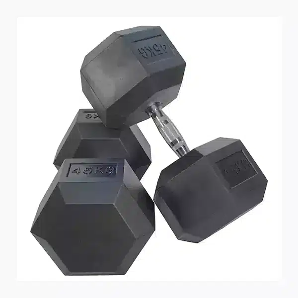 professional-comfortable-no-slip-coating-hex-dumbbell-45kg-1-pair Professional Comfortable No Slip Coating Hex Dumbbell 45Kg-1 Pair - Image 1