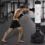 Centra Freestanding Smart Punching Bag,Electronic Music Machine with Bluetooth, Heavy Boxing Bag for Adults, Boxing Interactive LED Guidance,Music Boxing Smart Counting