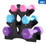 Vinyl Dumbbell Plastic Rack-6 Pcs